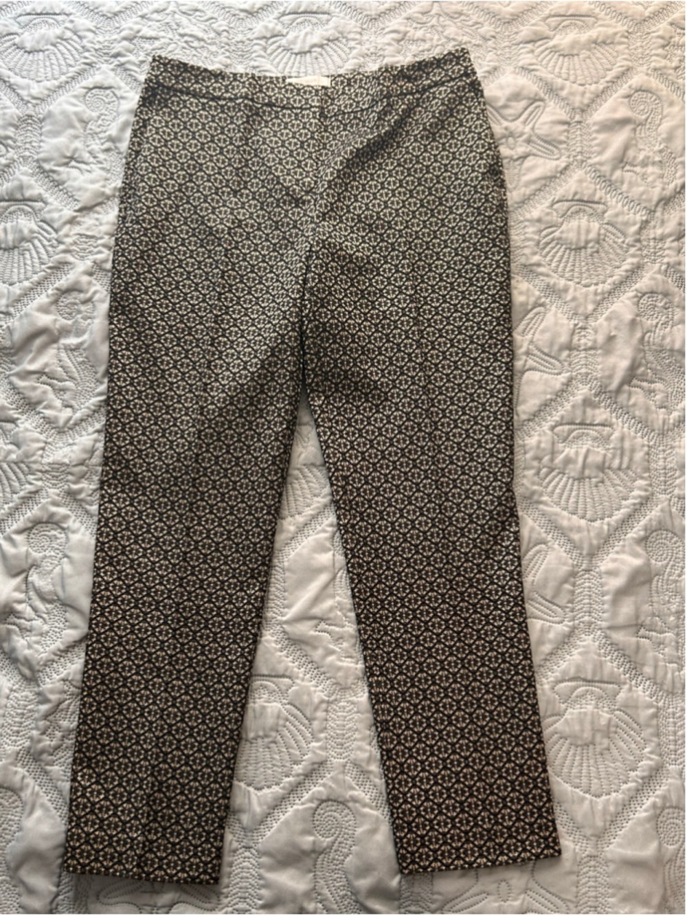 Chico’s Black Gold Geometric Floral Blazer Pants Set 2-Piece set, Size 2 - Picture 4 of 16